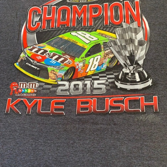 Nascar T shirt Kyle Busch champion 2015 - Picture 7 of 8